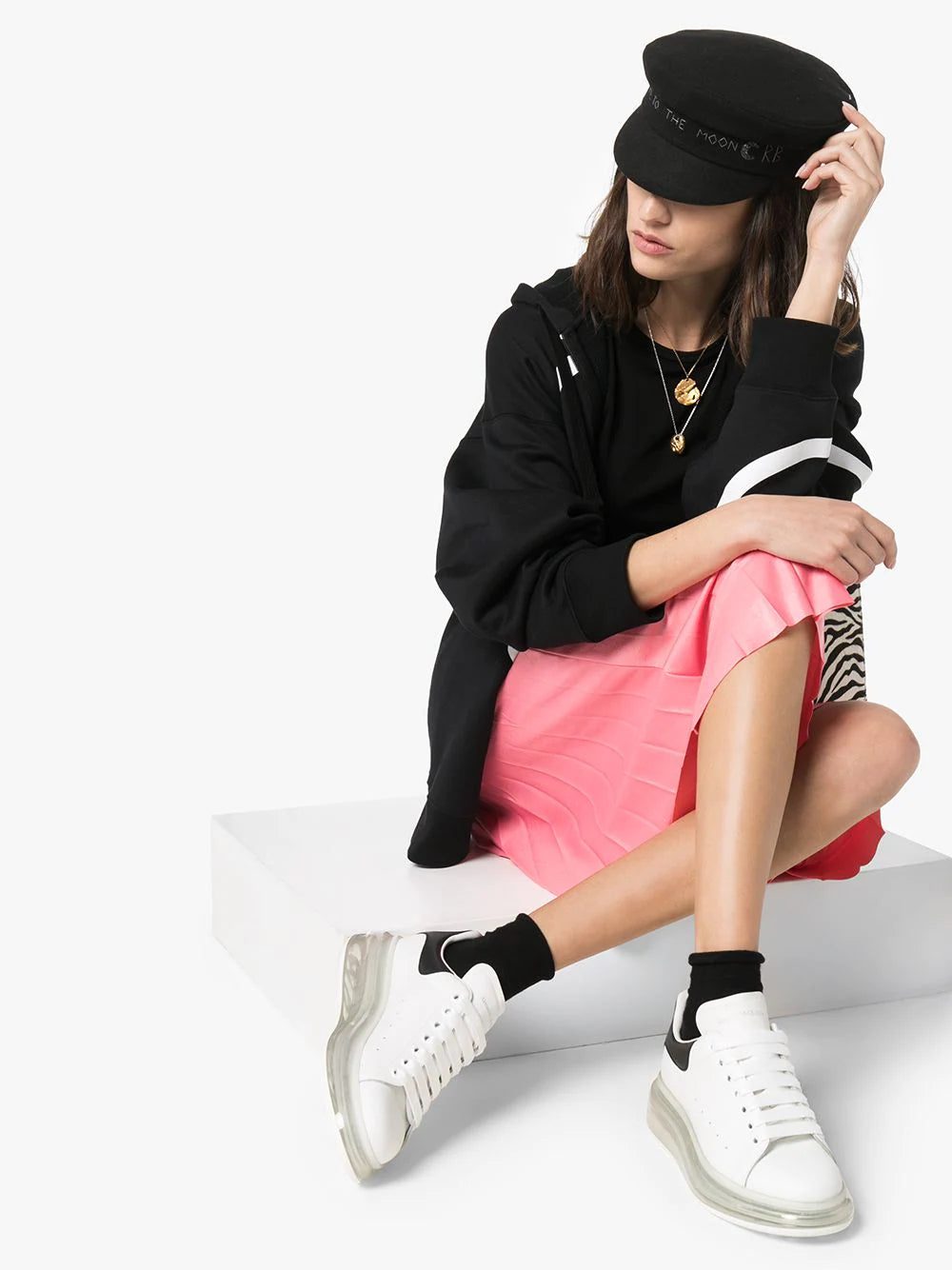 Alexander McQueen oversized leather platform sneakers - Image 2