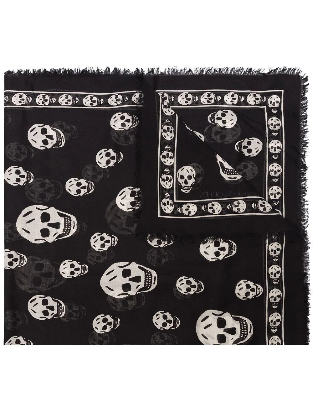 Alexander McQueen skull print scarf