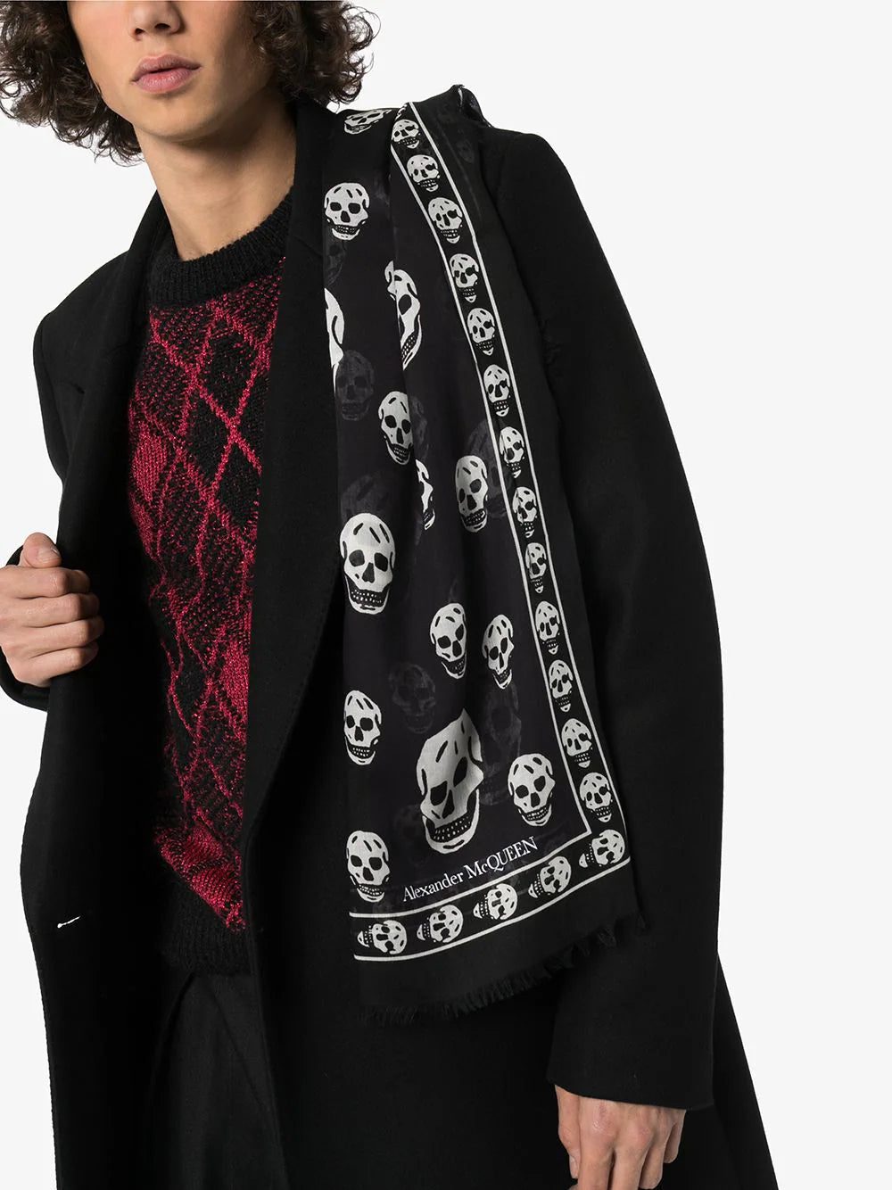 Alexander McQueen skull print scarf - Image 2