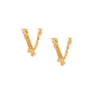 Versace Virtus embossed earrings