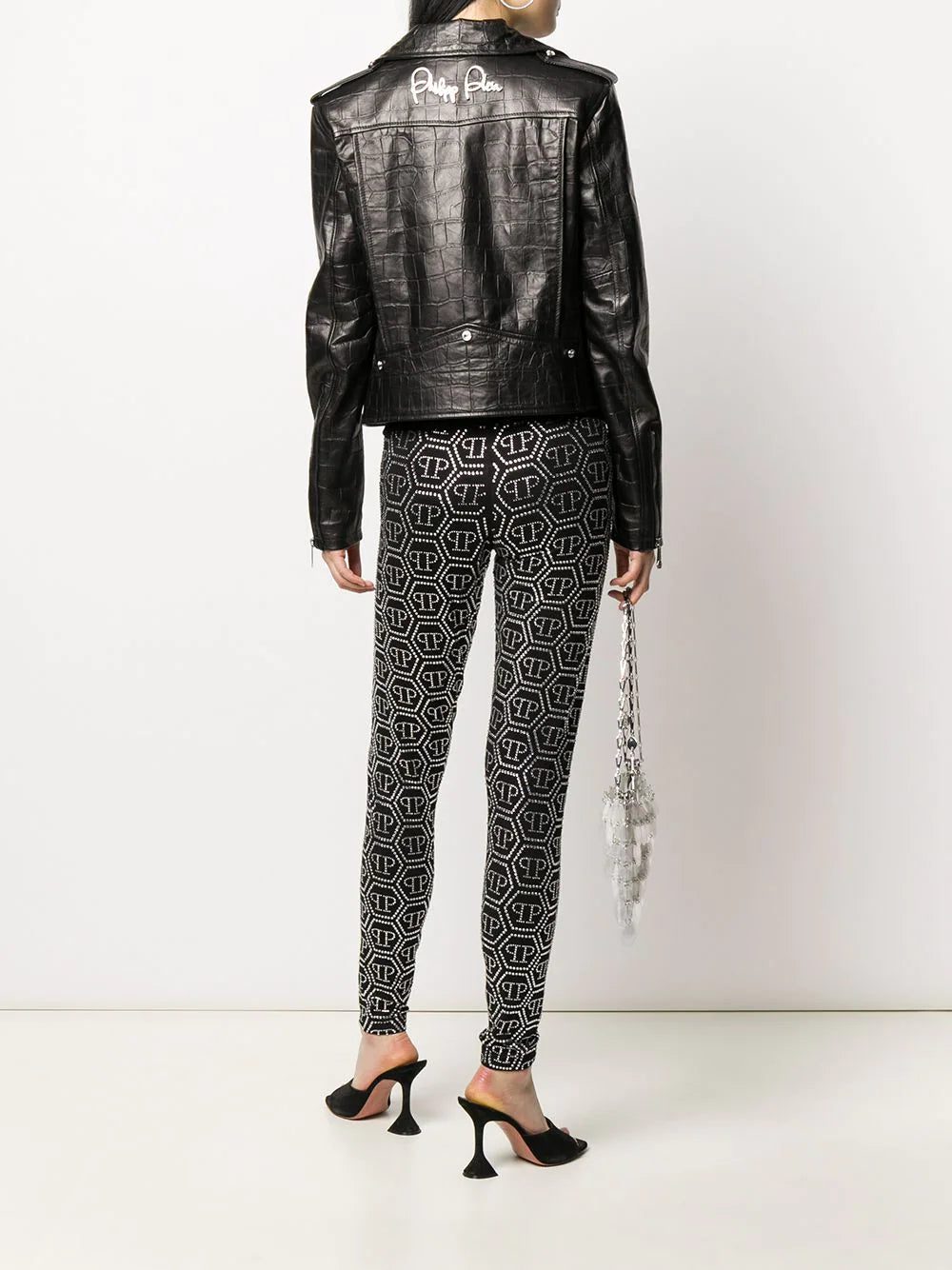 Philipp Plein signature leather biker jacket - Image 2