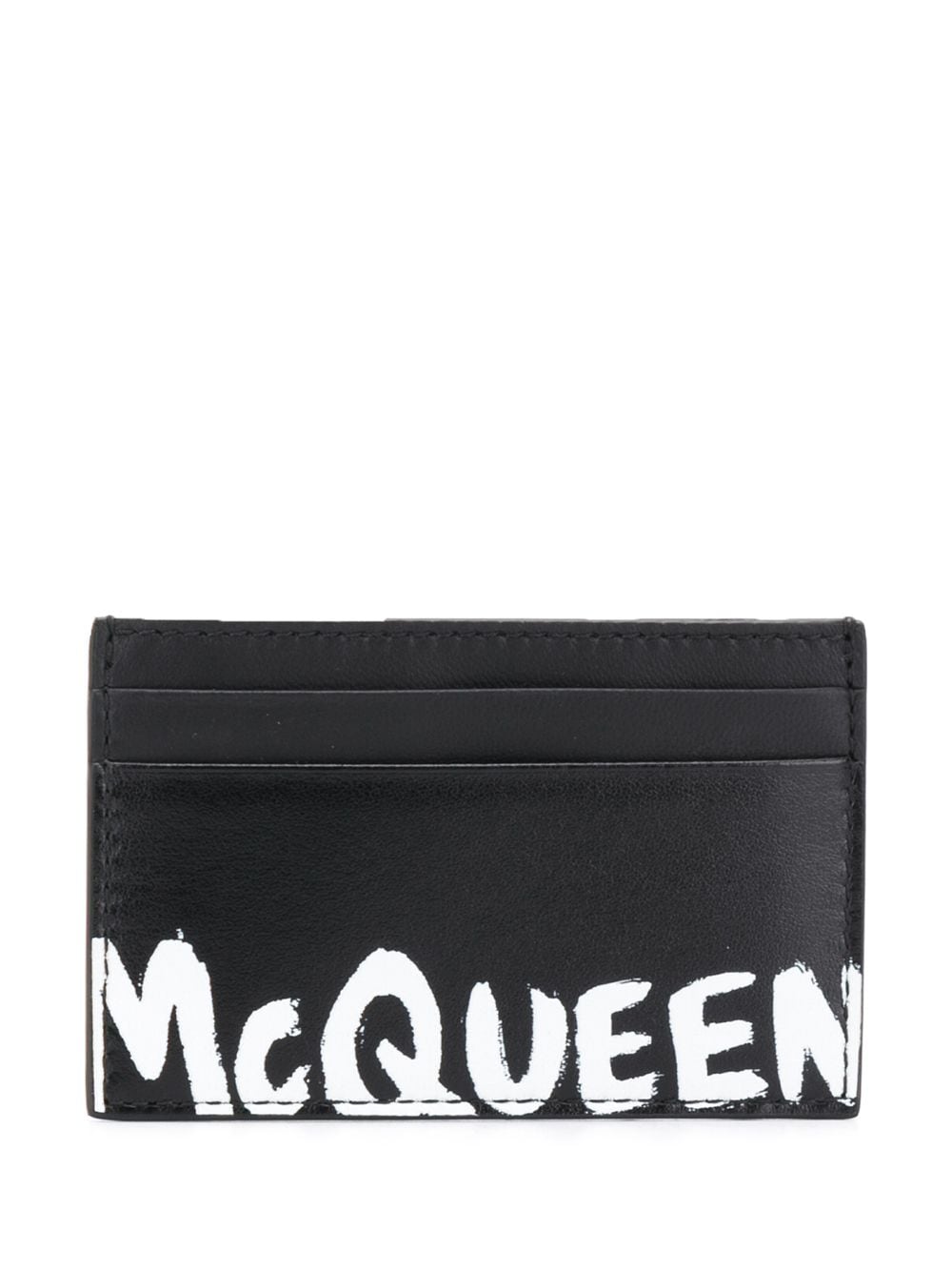 Alexander McQueen logo stamp cardholder
