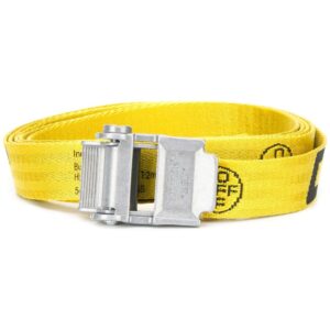 Off-white mini 2.0 Industrial belt silver-tone buckle fastening