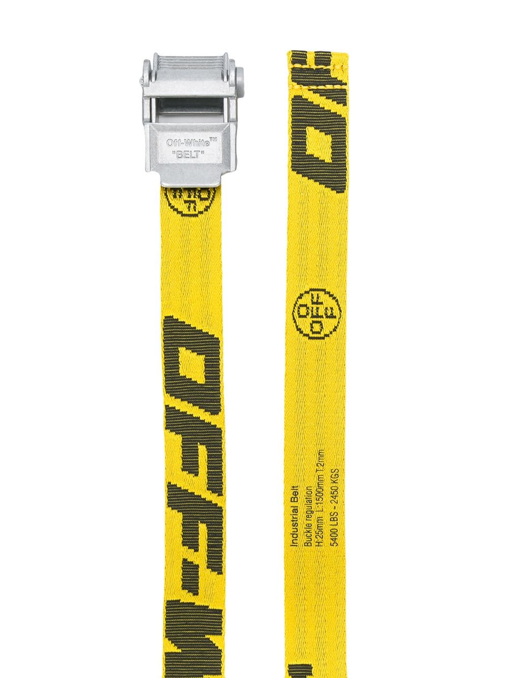 Off-white mini 2.0 Industrial belt silver-tone buckle fastening - Image 2