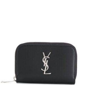 Saint Laurent YSL logo zipped purse