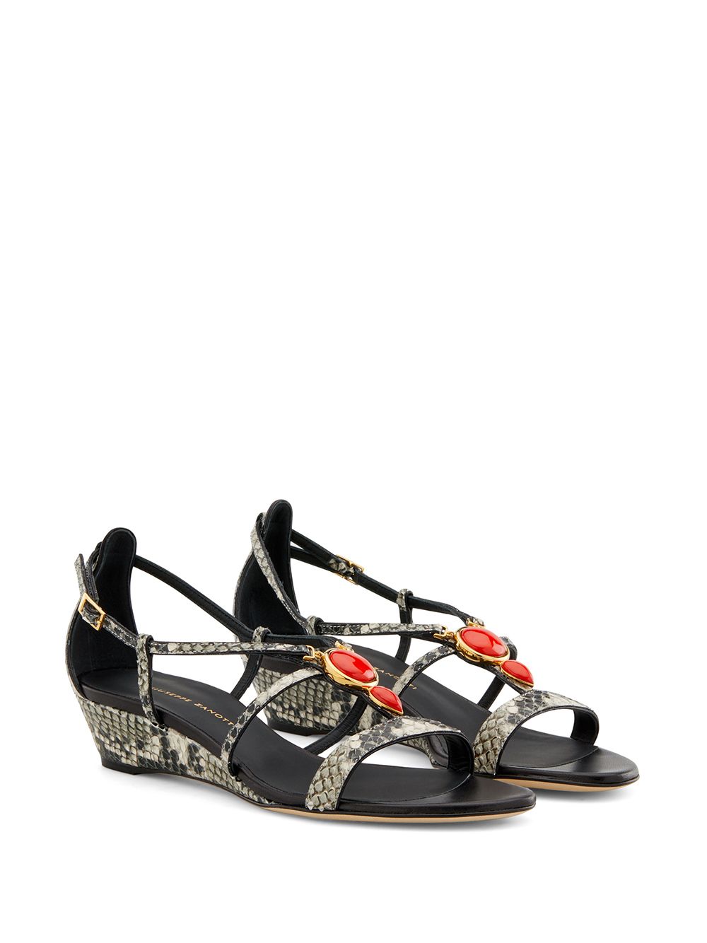 Giuseppe Zanotti Adelaide python-print sandals - Image 2