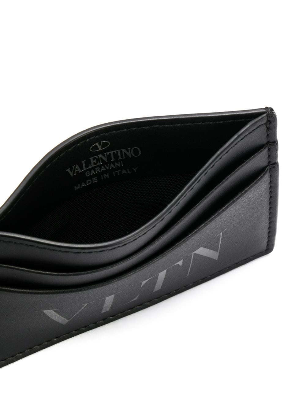 Valentino Garavani VLTN logo print cardholder - Image 3