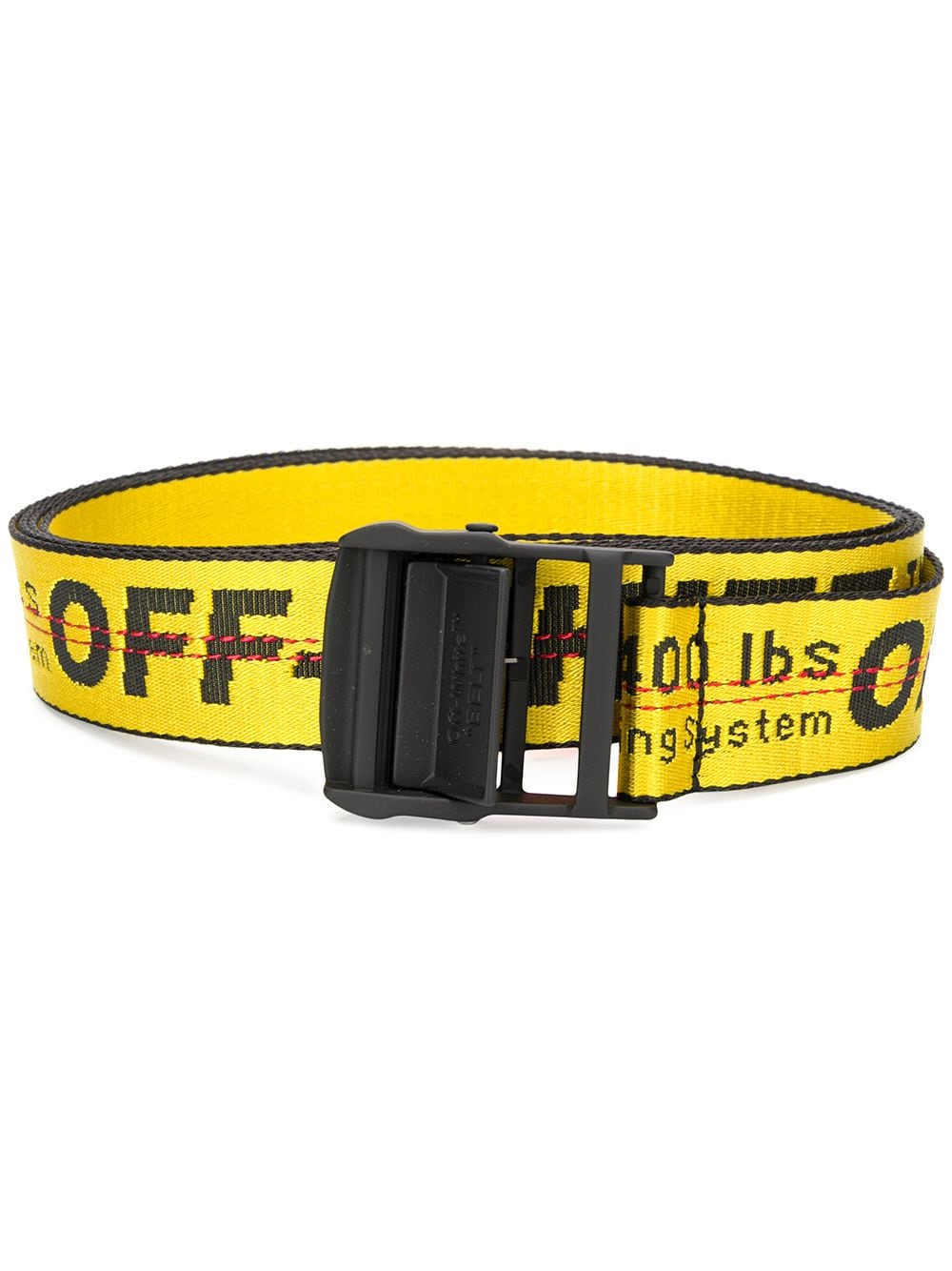 Off-white industrial buckle belt