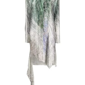 Off-White Spiral asymmetric shirt dress