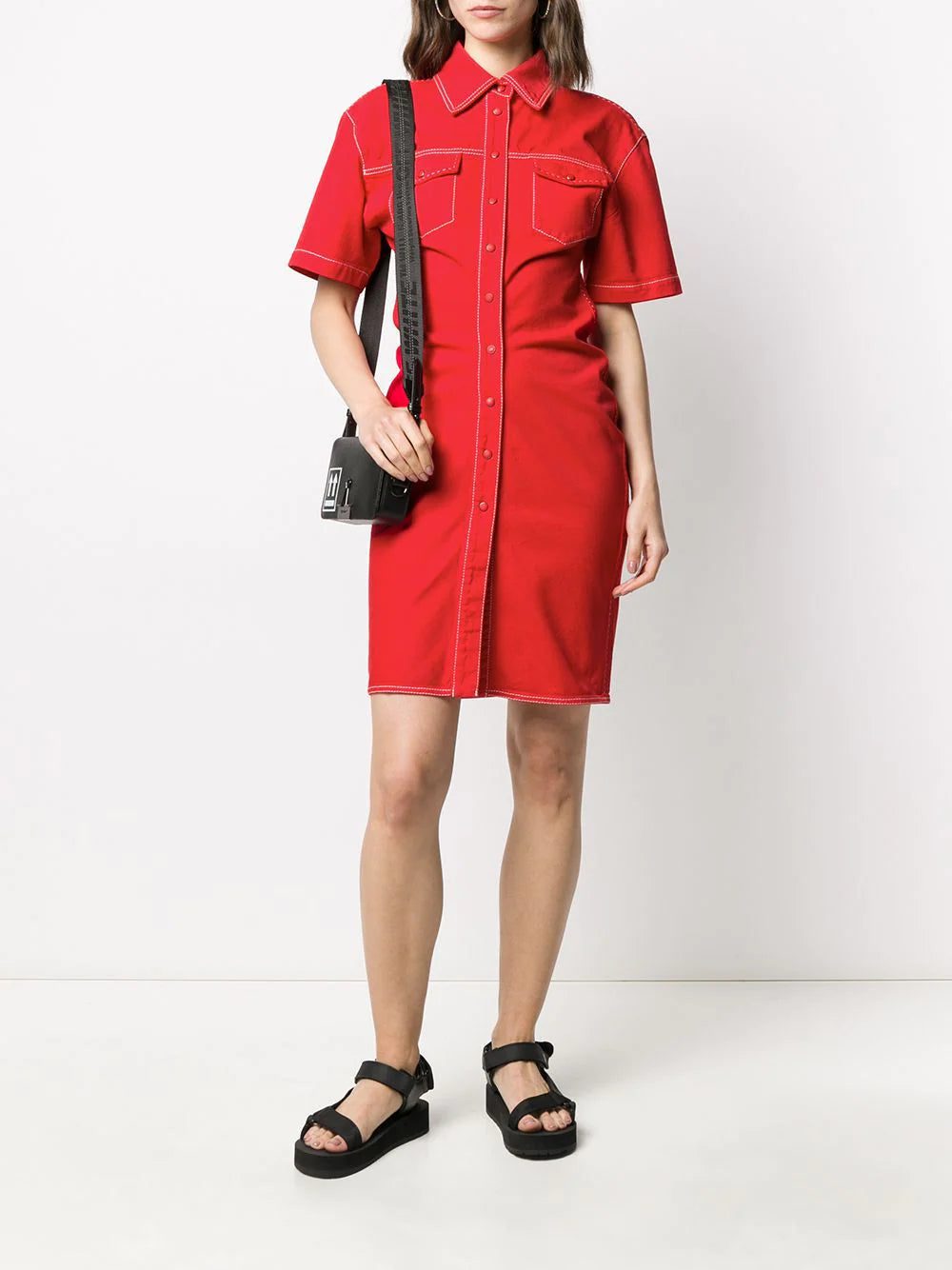 Off-White denim shirt dress - Image 2