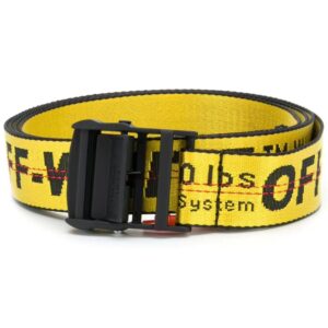 Off-white logo print belt