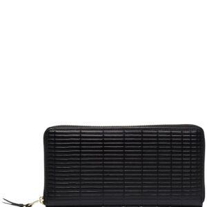 Comme Des Garçons Wallet black brick large leather wallet