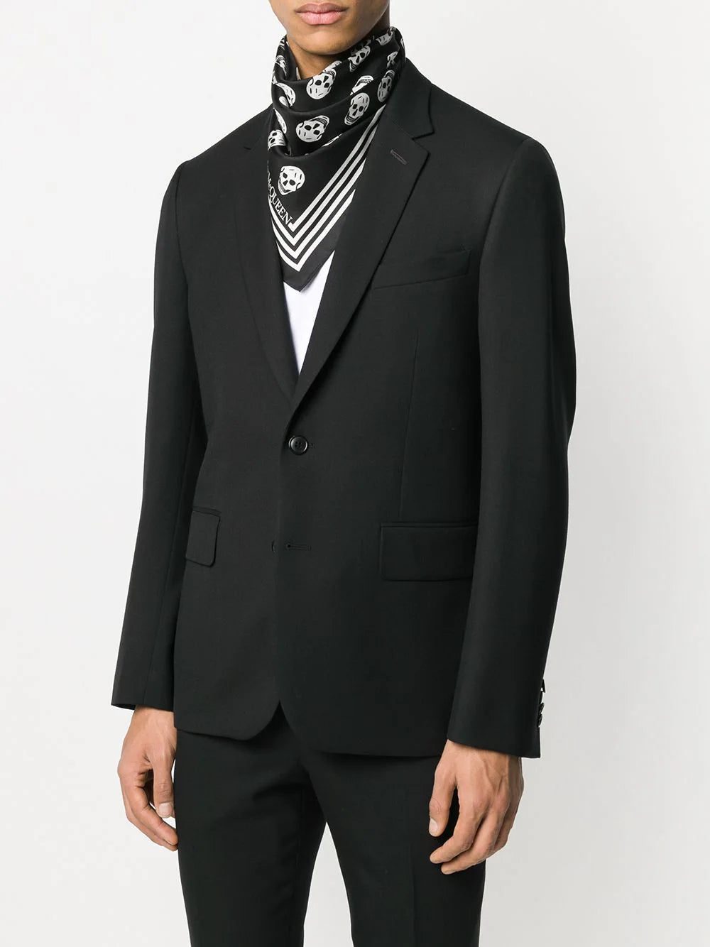 Alexander McQueen skull print silk scarf - Image 2