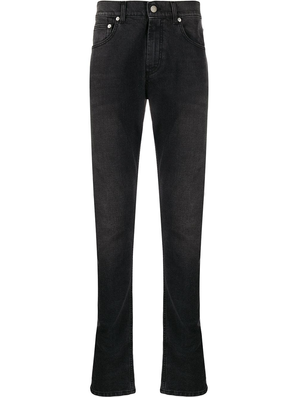 Alexander McQueen dragon patch slim-fit jeans