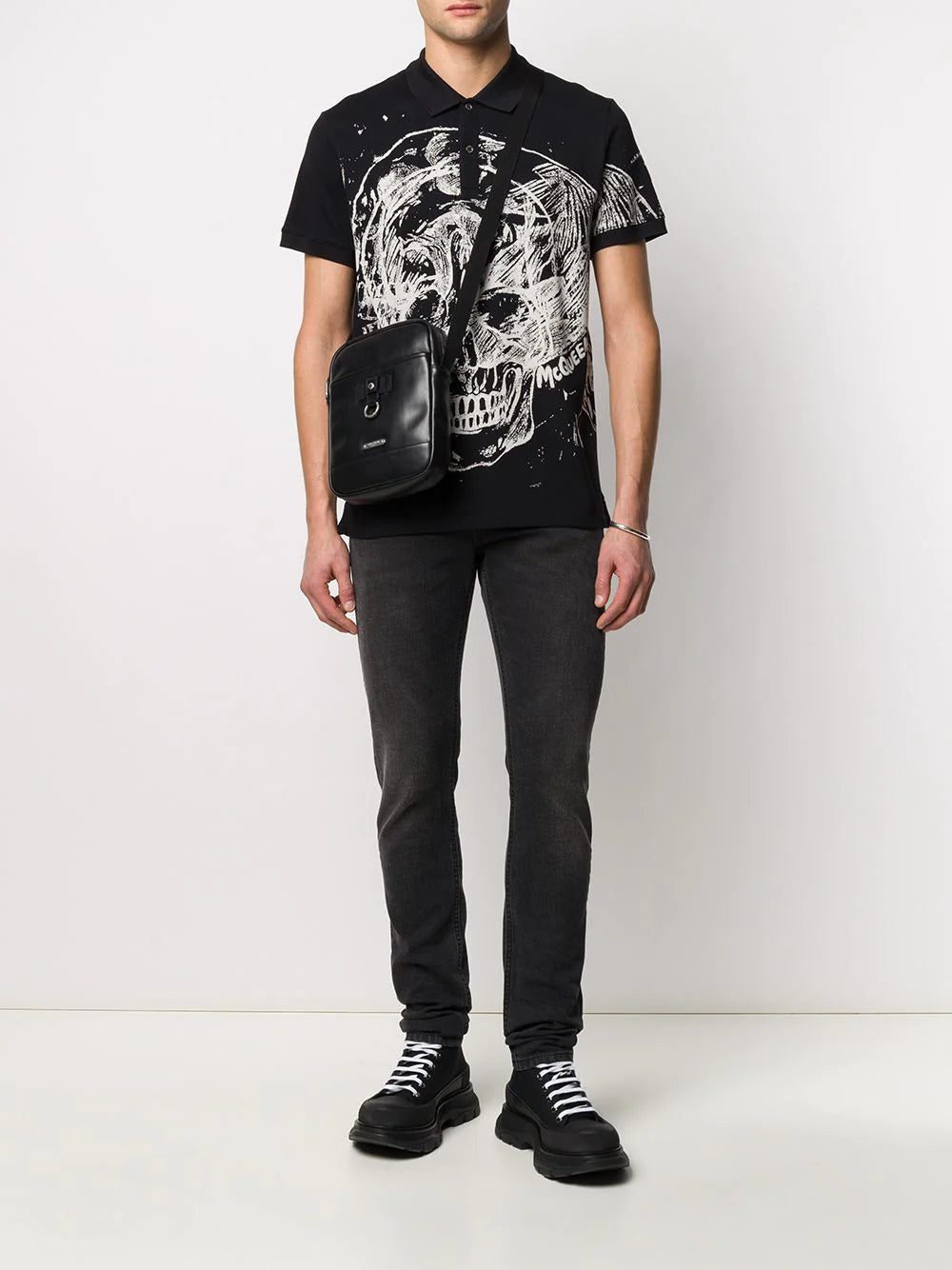Alexander McQueen dragon patch slim-fit jeans - Image 2