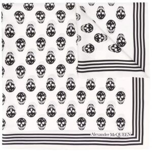 Alexander McQueen Biker Skull print scarf