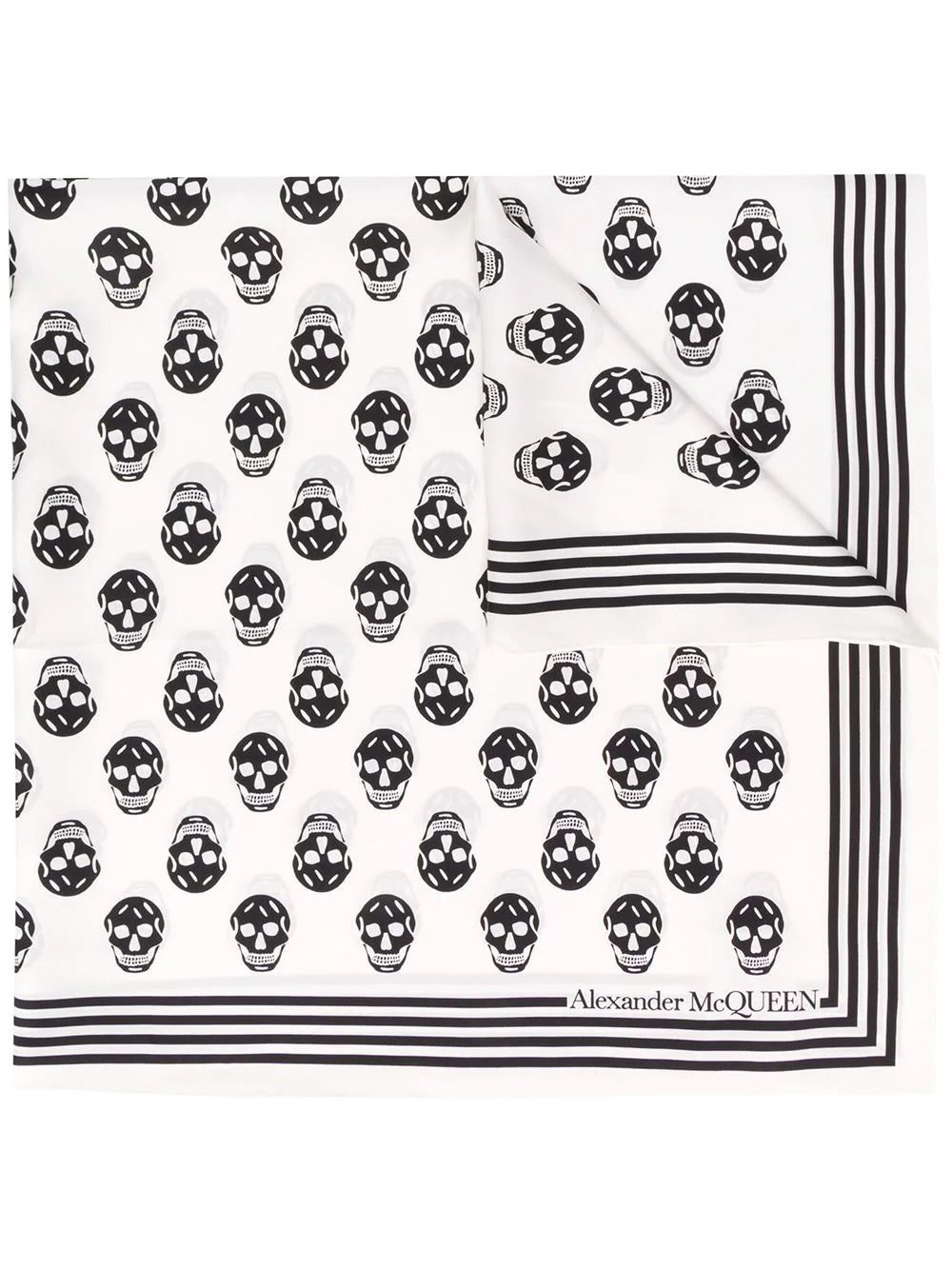 Alexander McQueen Biker Skull print scarf