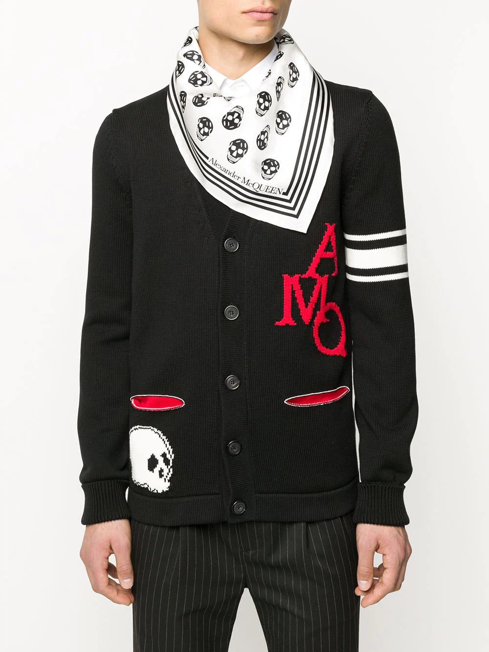 Alexander McQueen Biker Skull print scarf - Image 2