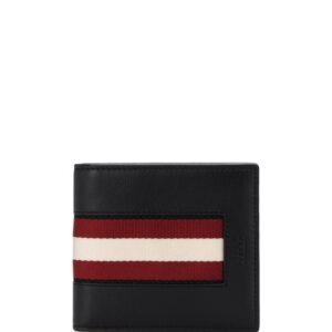 Bally striped trim bifold wallet
