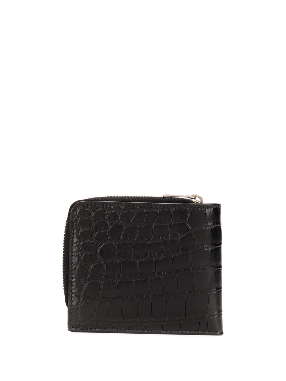 Saint Laurent matte crocodile embossed zip-around wallet - Image 2