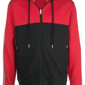 Moncler colour blocked zipped hoodie