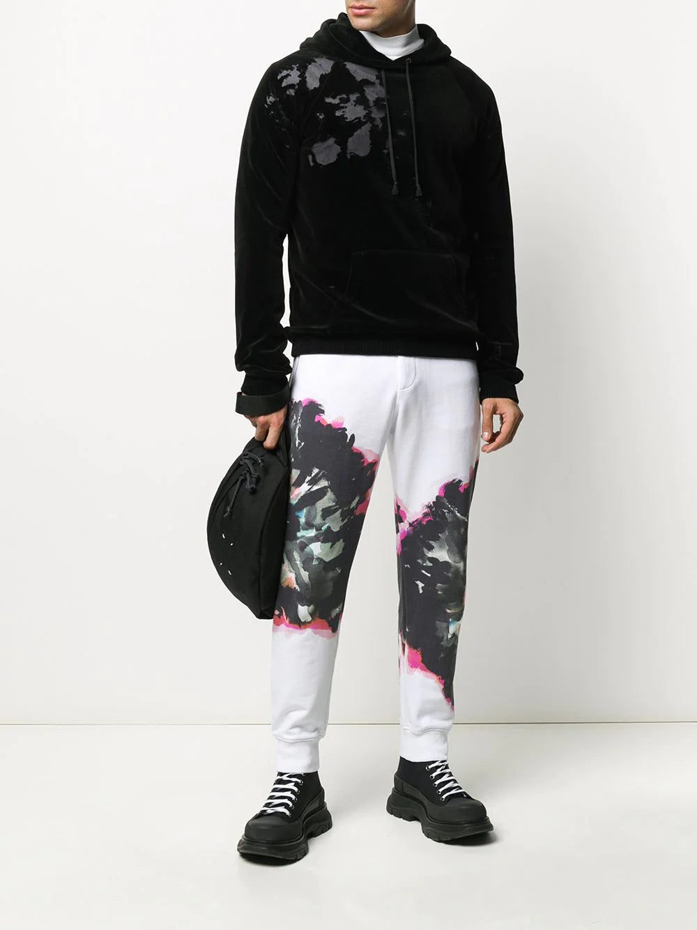 Alexander McQueen abstract print track pants - Image 2