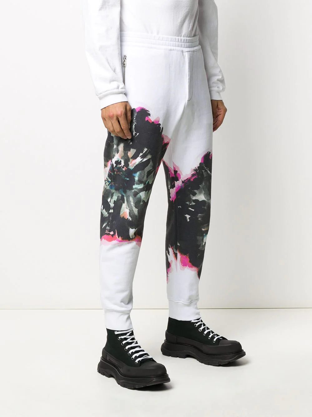 Alexander McQueen abstract print track pants - Image 3