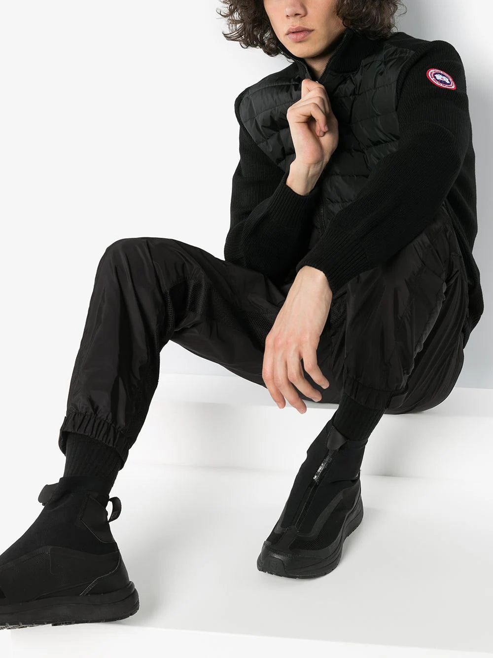 Canada Goose Hybridge wool-panelled padded jacket - Image 2