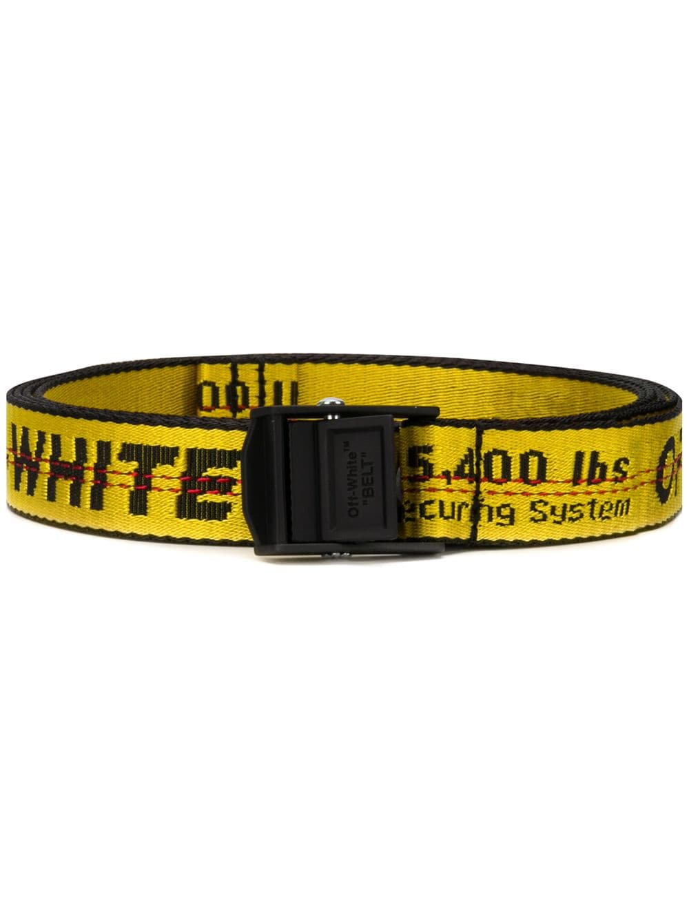 Off-white industrial logo belt