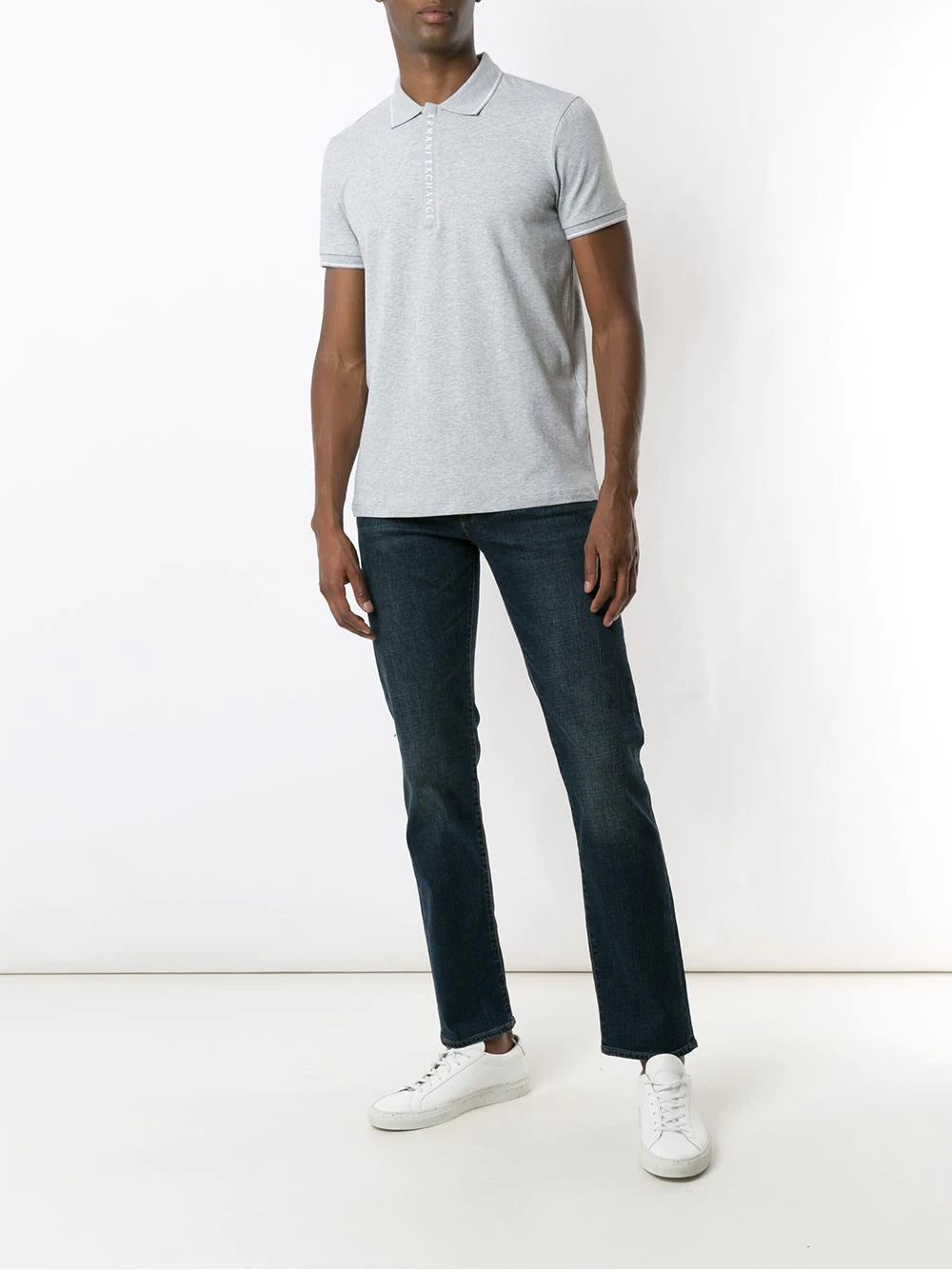 Armani Exchange contrast-trimmed polo shirt - Image 2