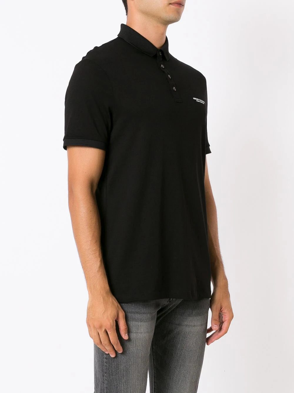 Armani Exchange logo-print polo shirt - Image 3