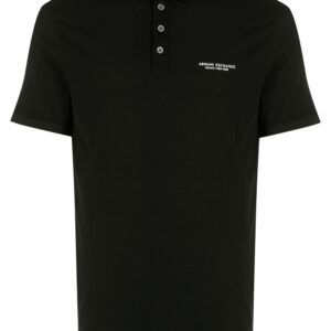 Armani Exchange logo-print polo shirt