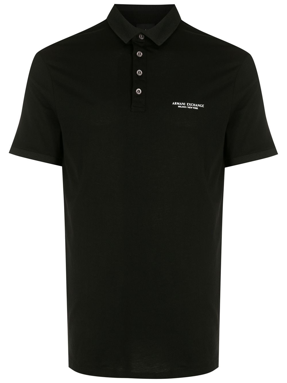 Armani Exchange logo-print polo shirt