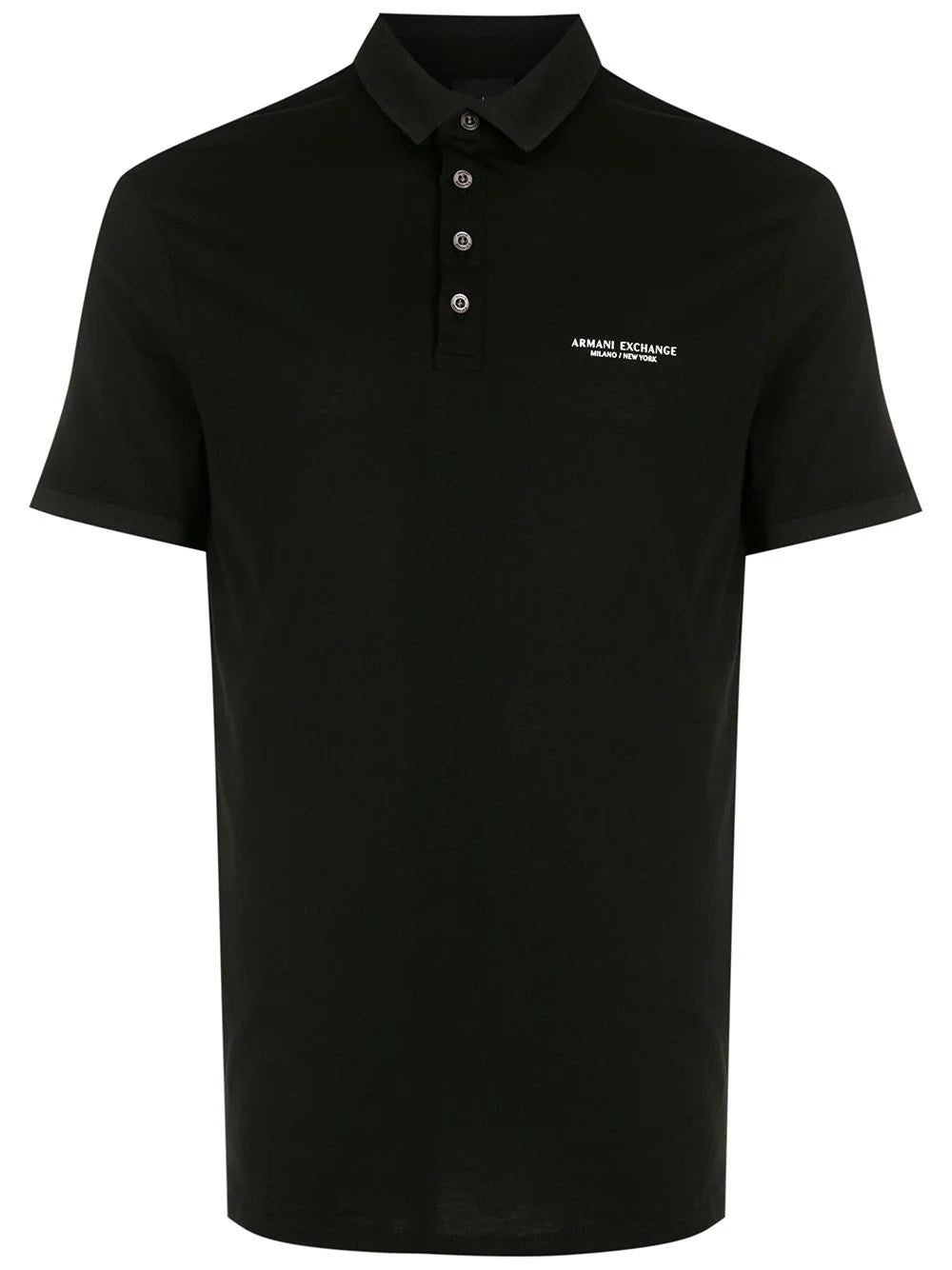 Armani Exchange logo-print polo shirt