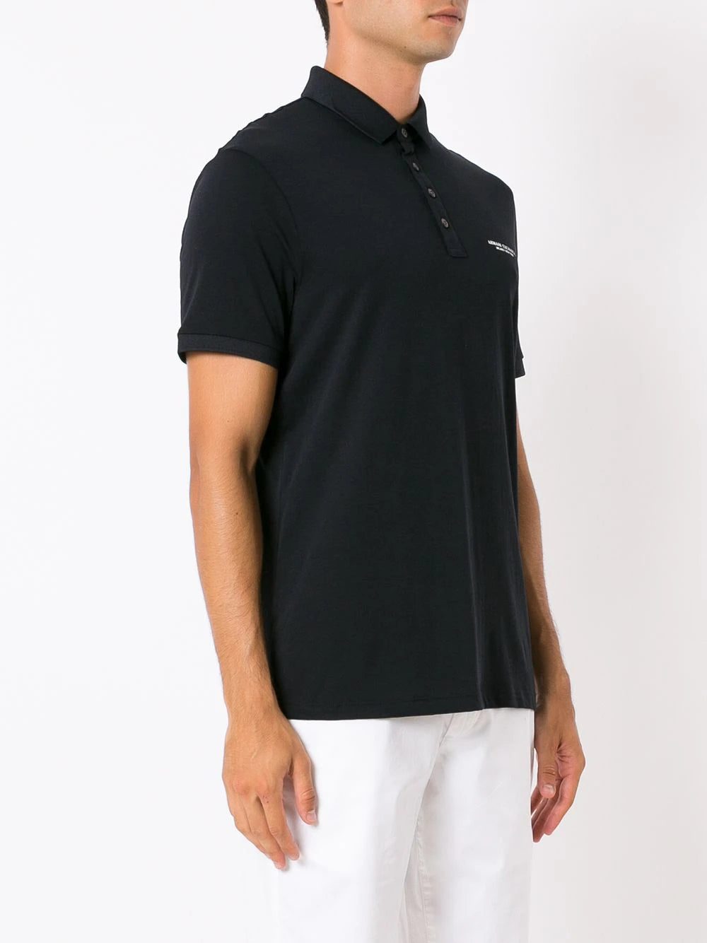 Armani Exchange logo-print polo shirt - Image 3