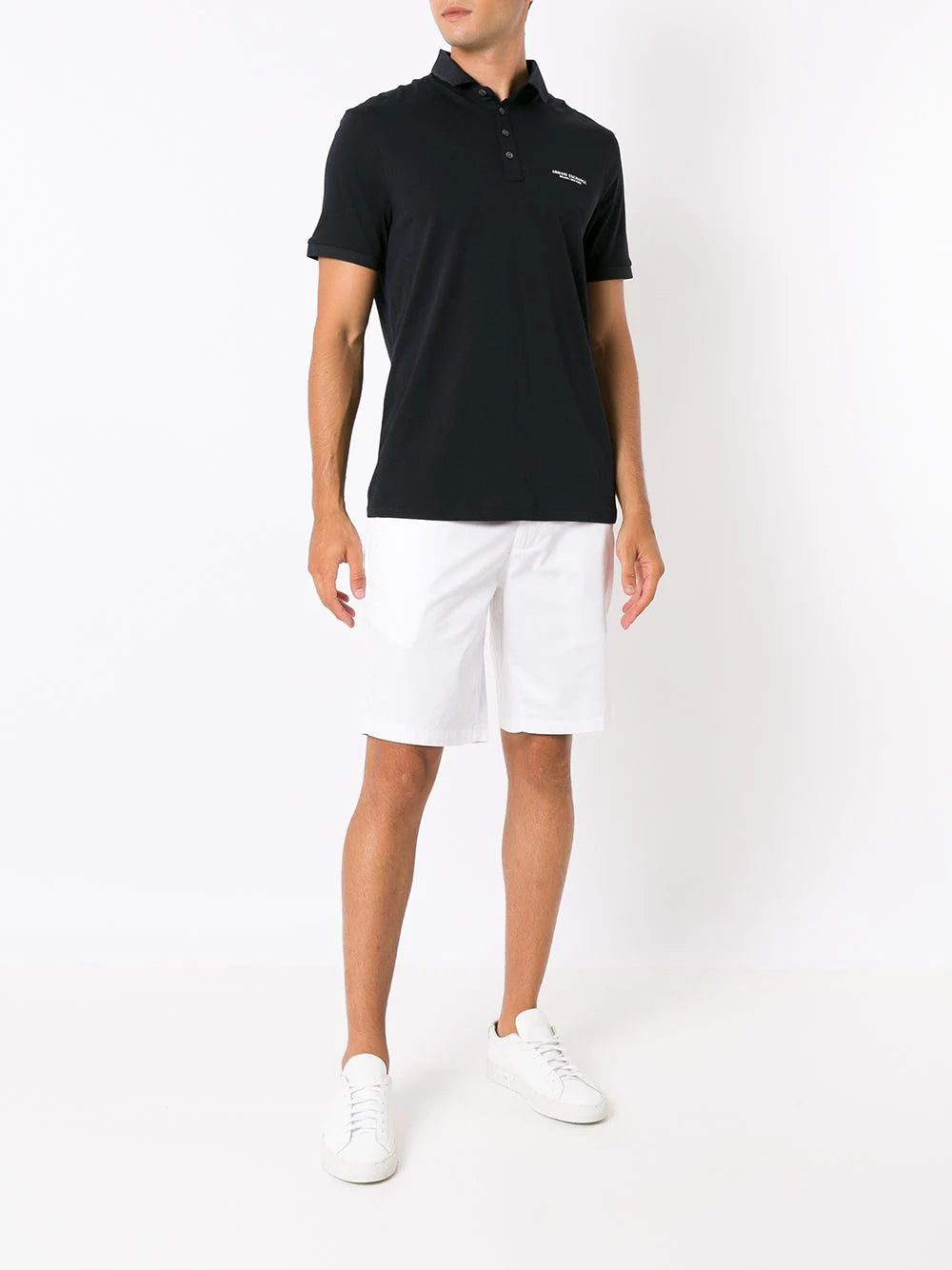 Armani Exchange logo-print polo shirt - Image 2