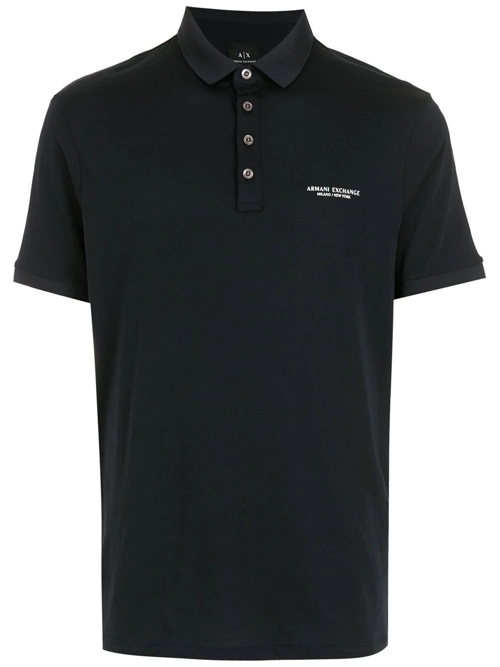Armani Exchange logo-print polo shirt