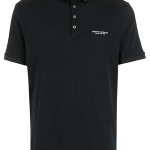 Armani Exchange logo-print polo shirt