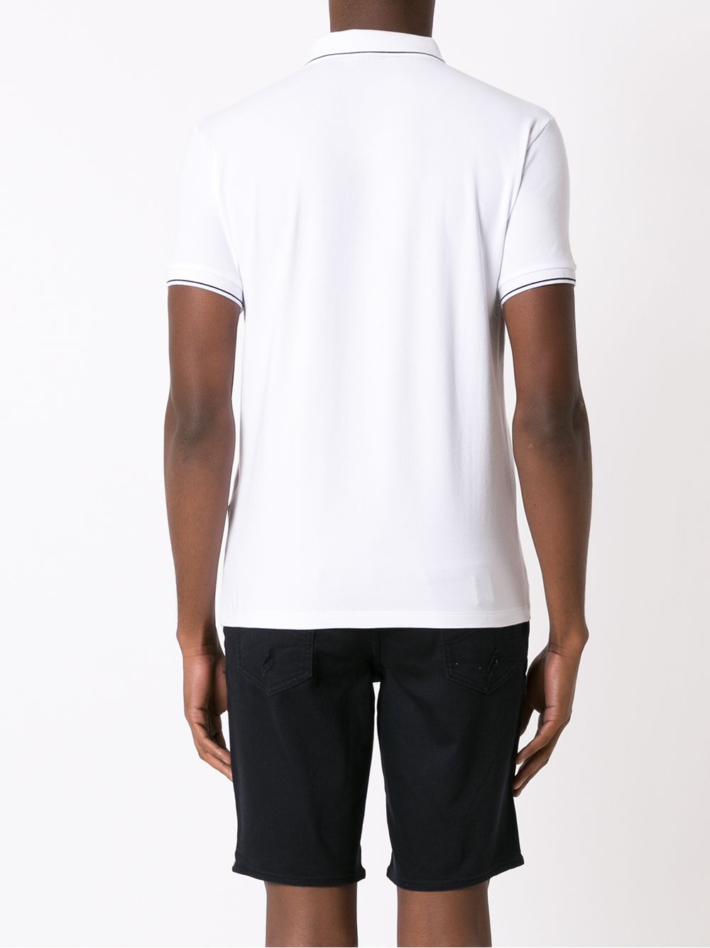 Armani Exchange logo-print cotton polo shirt - Image 4