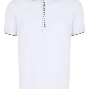 Armani Exchange  logo-print cotton polo shirt