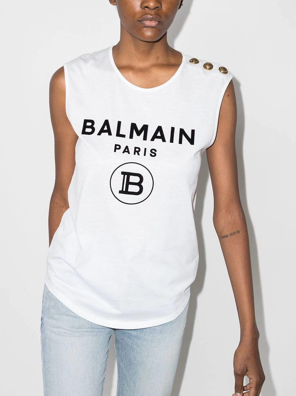 Balmain logo-print top - Image 2