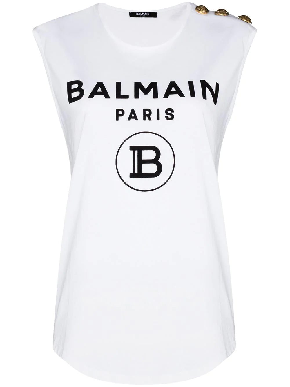 Balmain logo-print top