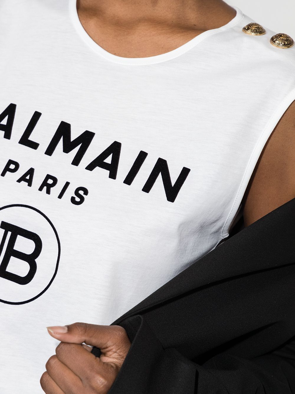 Balmain logo-print top - Image 4