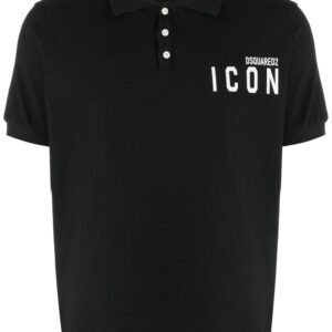 Dsquared2  slogan printed cotton polo shirt