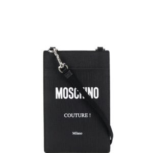 Moschino strap logo card holder