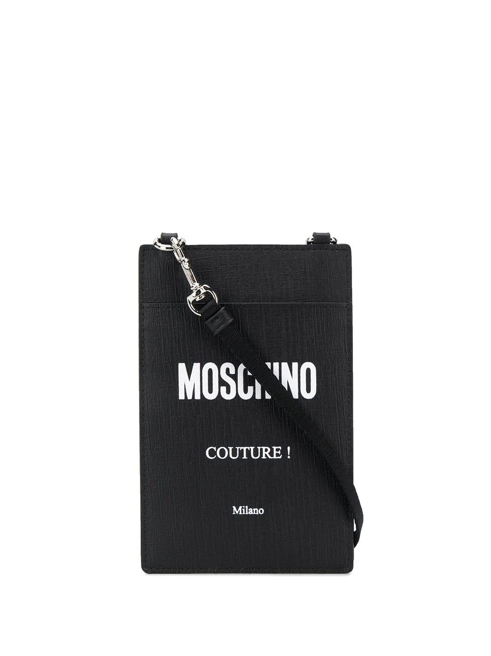 Moschino strap logo card holder