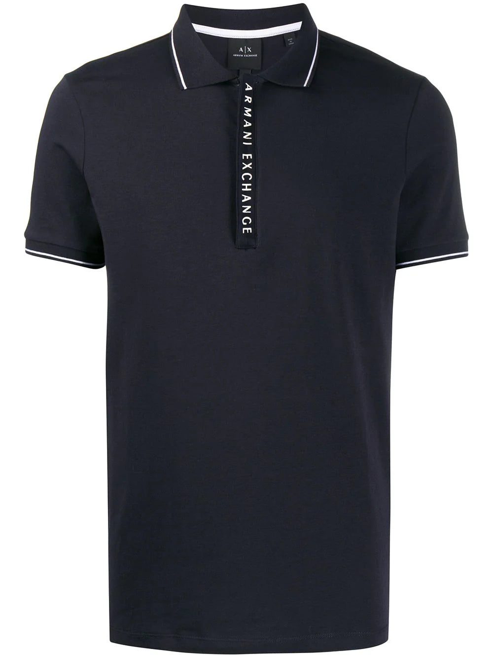 Armani Exchange logo detail polo shirt