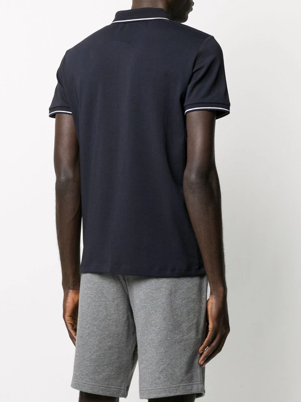 Armani Exchange logo detail polo shirt - Image 4