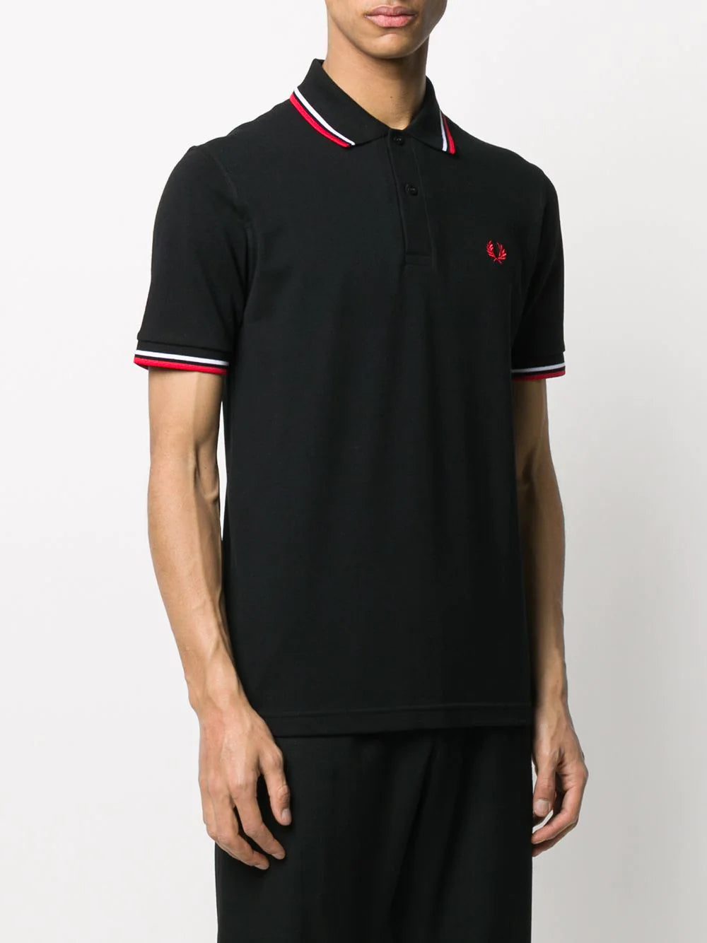 Fred Perry stripe trim polo shirt - Image 3
