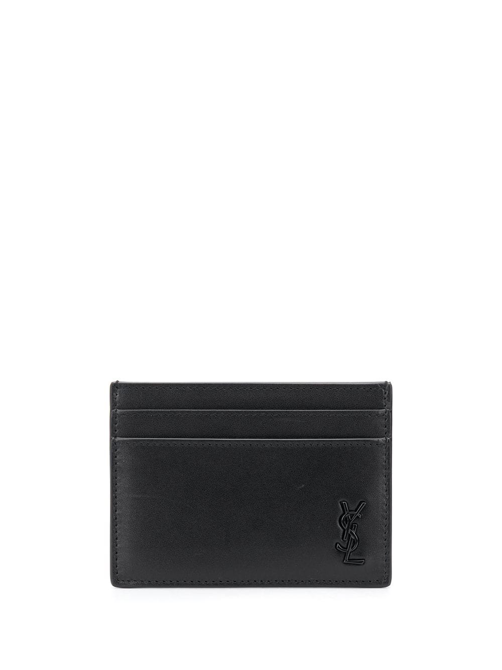 Saint Laurent logo plaque cardholder